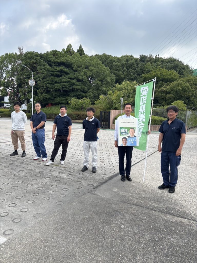 週明けはあいさつ活動から！